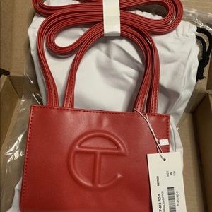 Small red Telfar bag